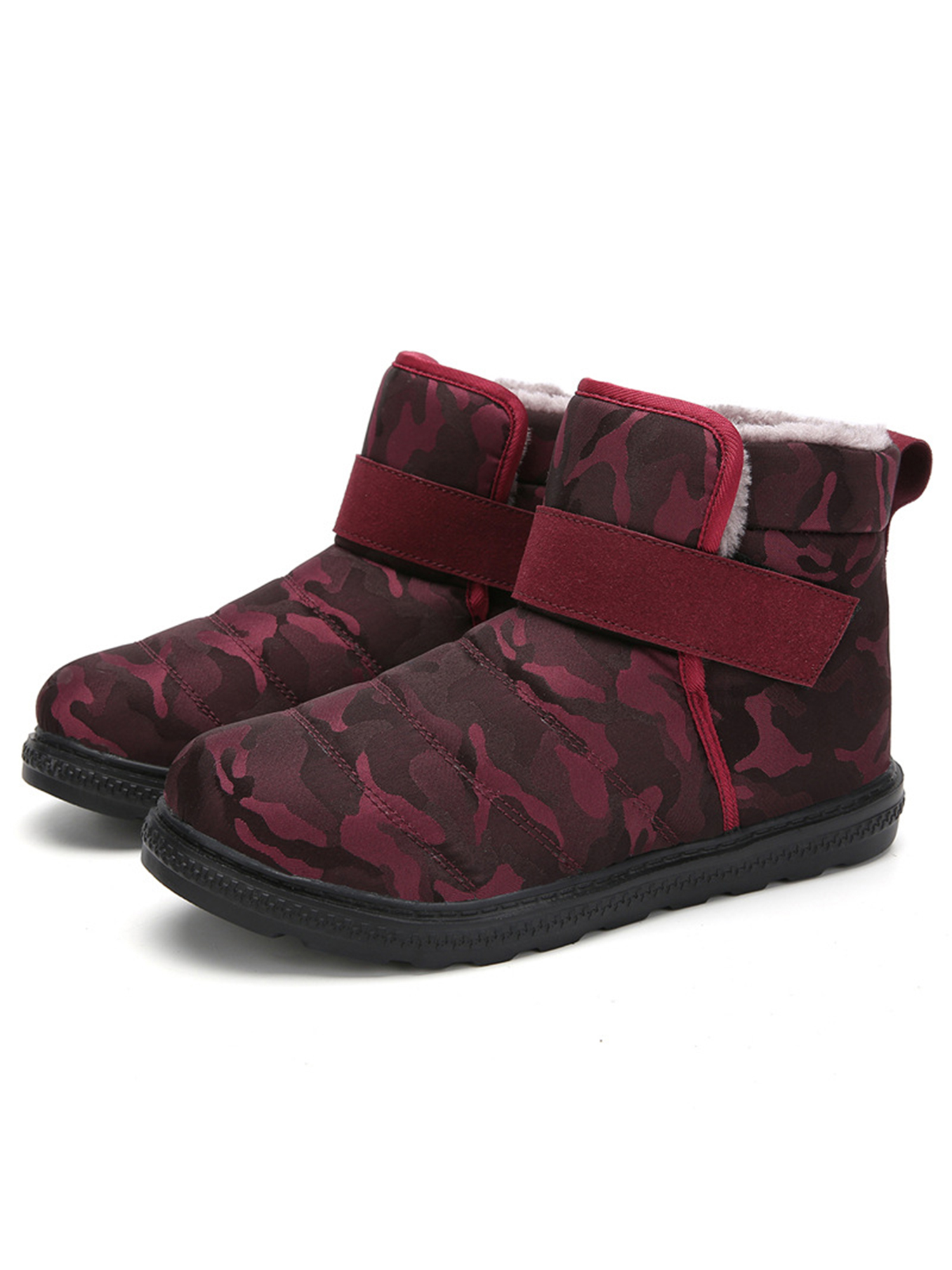 Frontwalk Womens Mens Winter Boot Faux Fur Waterproof Boots Slip On ...