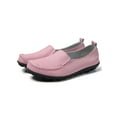 thumbnail image 1 of Frontwalk Womens Slip on Leather Loafers Comfortable Driving Casual Flat Shoes Silver Size 4-13, 1 of 6