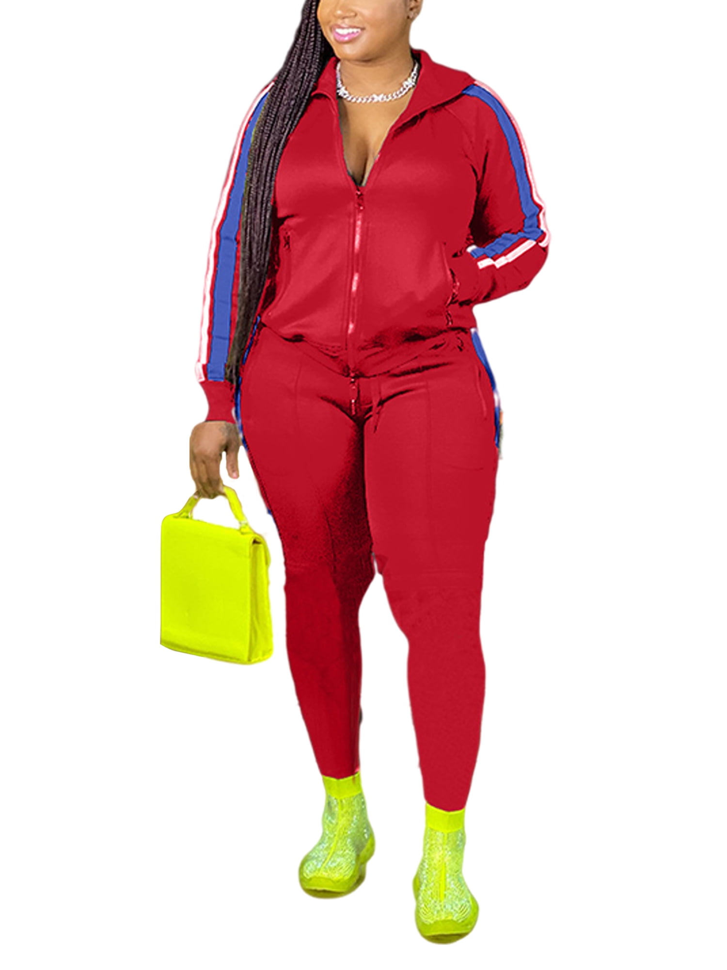 Frontwalk Jogging Suits For Womens 2 Piece Long Sleeve Sweat Suit