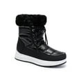 thumbnail image 1 of Frontwalk Womens Warm Booties Mid-Calf Winter Boot Faux Fur Snow Boots Outdoor Breathable Ankle Bootie Ladies Plush Lined Shoes Black 10.5, 1 of 9