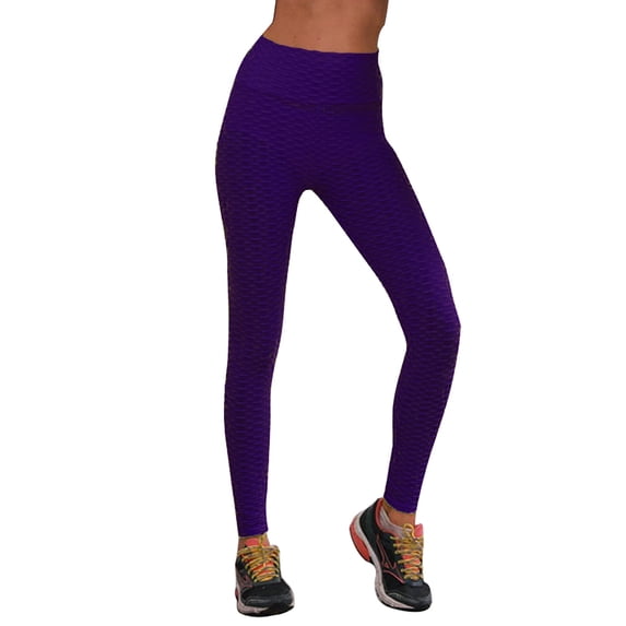 Frontwalk Workout Jogger Leggings for Women Honeycomb High Waist Yoga Pant Running Training Tights Sport Active Wear