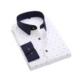 thumbnail image 1 of Frontwork Men Print Dress Shirts Classic Long Sleeve Basic Button Down T-Shirt with Pocket, 1 of 2