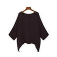 thumbnail image 1 of Frontwork Women Short Sleeve T Shirts Loose Tunic Bat Wing Blouse Tunic Shirts Summer Baggy Kaftan T-shirt for Ladies Pullover Tops, 1 of 2