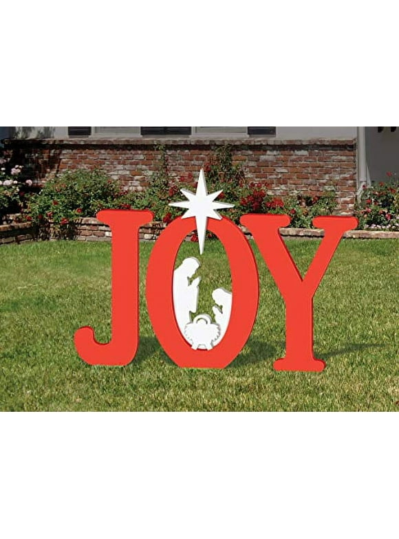 Frontyard Originals Outdoor Joy Nativity (Red)