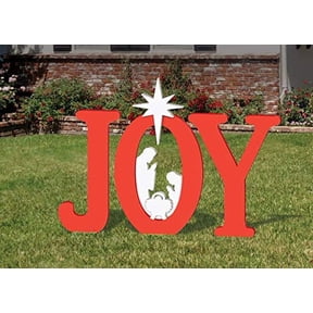 Frontyard Originals Outdoor Joy Nativity (Red)
