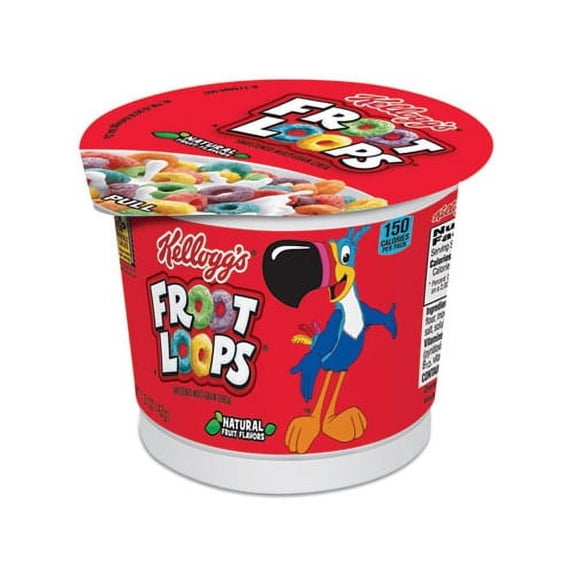 Froot Loops Breakfast Cereal Single-Serve 1.5 oz Cup, 6/Box