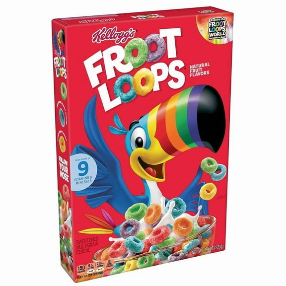 Froot Loops Cold Breakfast Cereal 7.9 oz Pack of 2