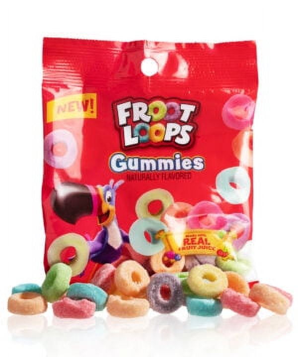 Froot Loops Gummies: Gummy candy inspired by the fruity breakfast cereal.