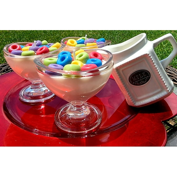 Froot loops scented soy wax candles