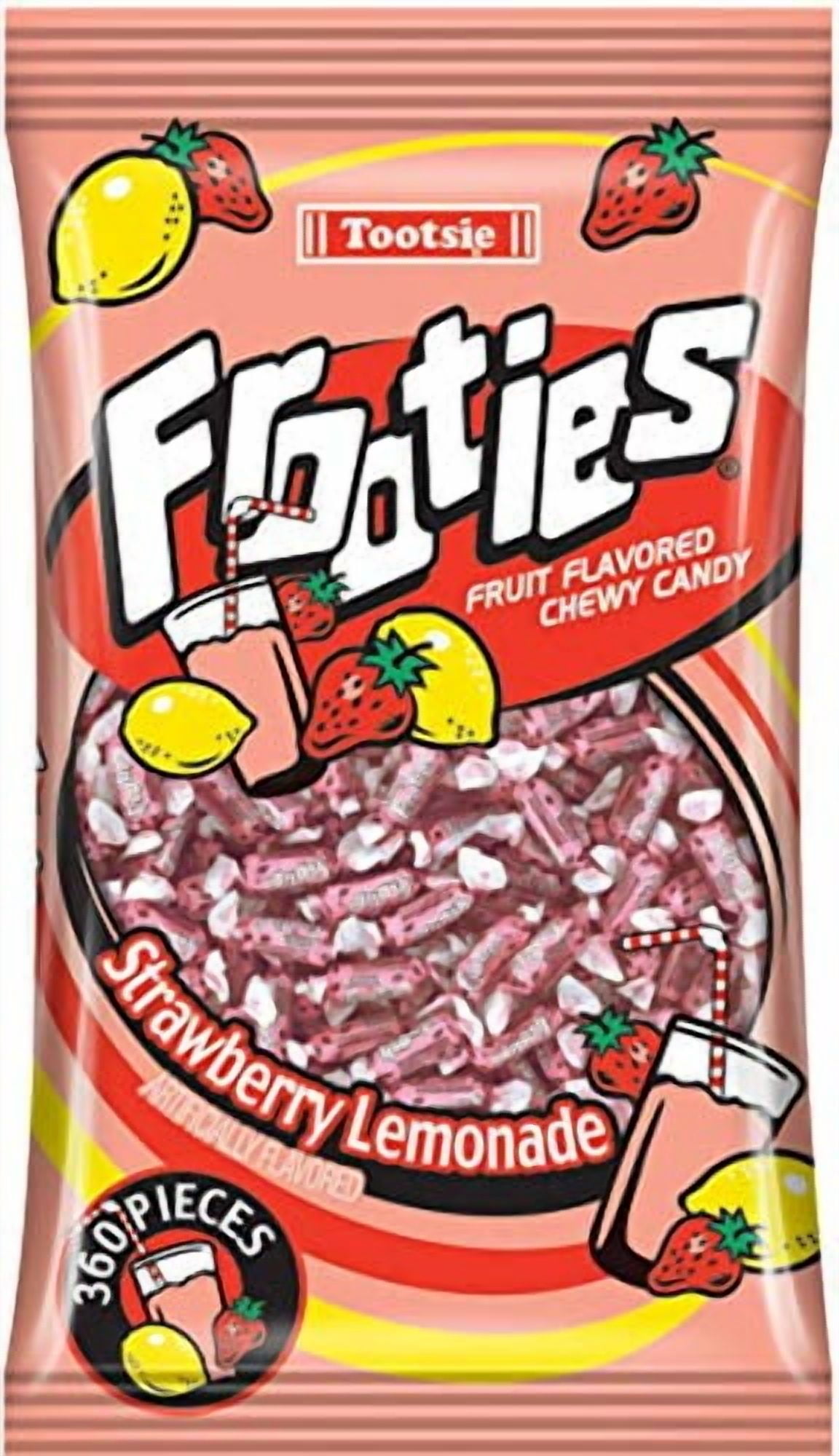 Frootie Tootsie Roll Chewy Candy, Strawberry Lemonade, 360 Count