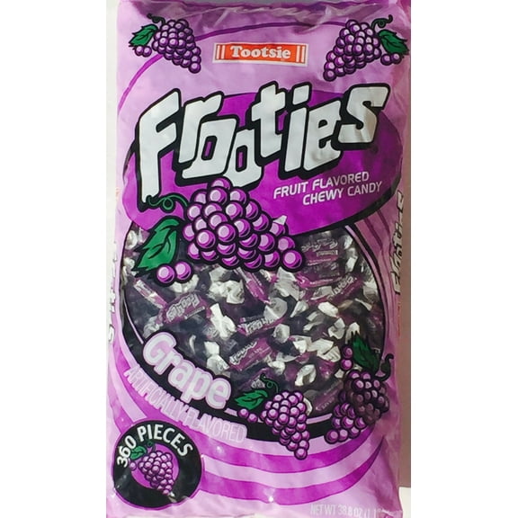 Frooties Grape Fruit Flavored Chewy Candy 2.4 Pounds Bulk 360ct SHIPS FREE