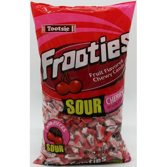 Frooties SOUR Cherry Fruit Flavored Chewy Candy 2.4lb Bulk FREE SHIPPING
