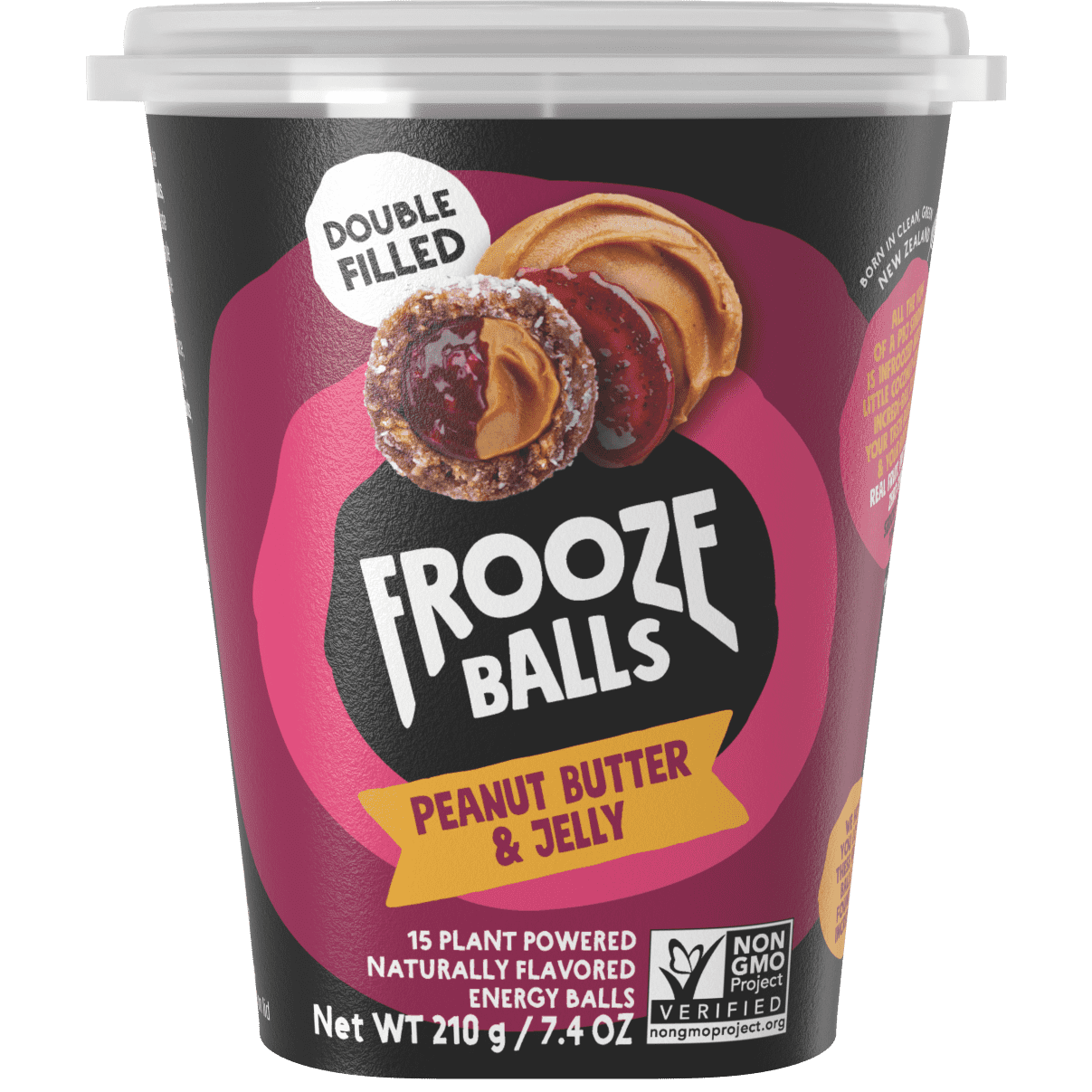 Frooze Balls Vegan Peanut Butter & Jelly Energy Balls, 7.4 oz - Walmart.com
