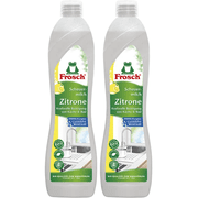 Frosch LEMON Scouring Milk multi-surface cleaner -2 x 500ml/2 x 16.9 oz