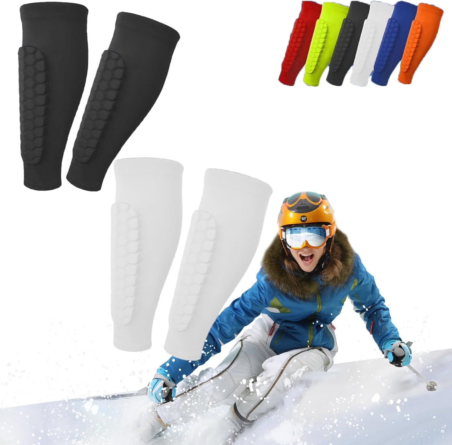 Parastinchi Achilles Shinbang Per Sci - Protezione Leggera, Lavabile, Taglia Unica, Multi Colori - Foto 7