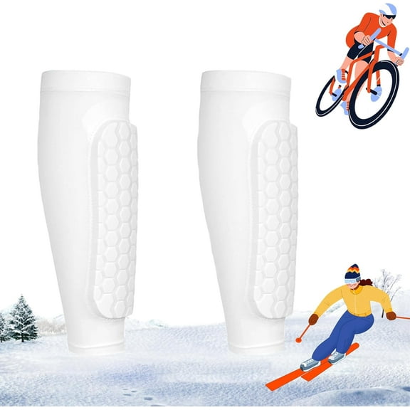 Frost Armours Ski Shields, Shinbang Protector 2.0, Shin Defender Shin Guards, Long Breathable Elastic Honeycomb Anti-Collision Leggings Protective Cover