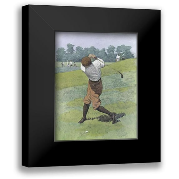 Frost, Arthur Burdett 15x18 Black Modern Framed Museum Art Print Titled - Brassy Lie