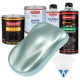 thumbnail image 1 of Frost Blue Metallic Premium Quart URETHANE BASECOAT CLEARCOAT Car Auto Paint Kit, 1 of 5