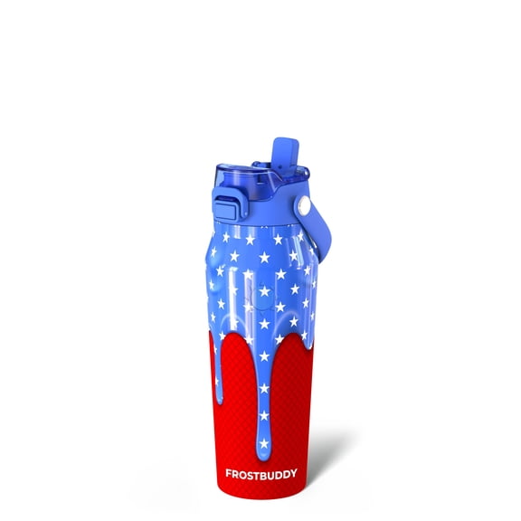 Frost Buddy 24oz Insulated Water Bottle with Straw & Chug Lid | Leak-Proof Stainless Steel | 24-Hours Cold | Sweat-Proof, Cup Holder Friendly | Ideal for Gym, Travel, Sports & Everyday Hydration