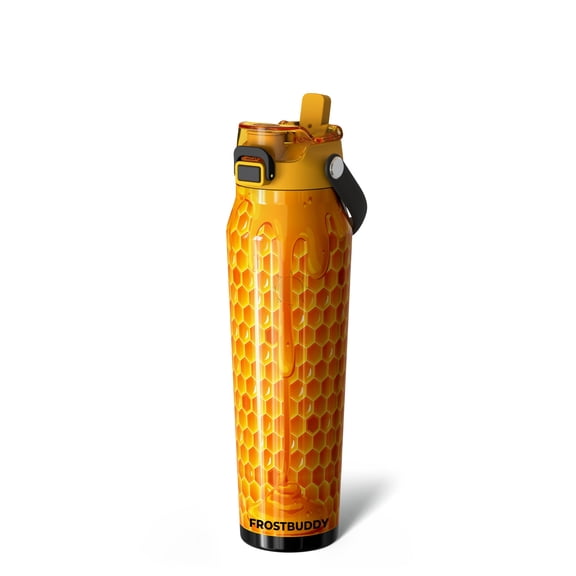 Frost Buddy 32oz Insulated Water Bottle with Straw & Chug Lid | Leak-Proof Stainless Steel | 24-Hours Cold | Sweat-Proof, Cup Holder Friendly | Ideal for Gym, Travel, Sports & Everyday Hydration