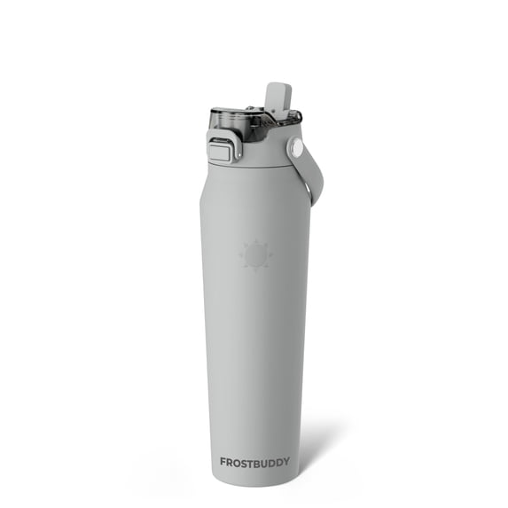 Frost Buddy 32oz Insulated Water Bottle with Straw & Chug Lid | Leak-Proof Stainless Steel | 24-Hours Cold | Sweat-Proof, Cup Holder Friendly | Ideal for Gym, Travel, Sports & Everyday Hydration