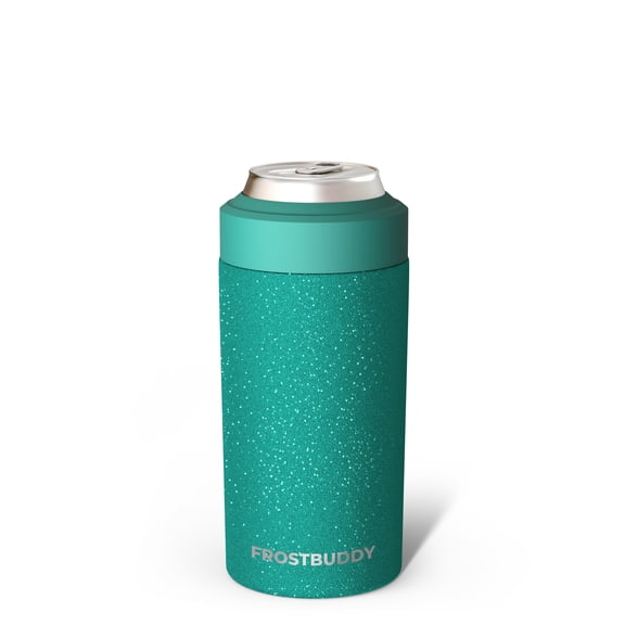 Frost Buddy Universal Can Cooler - Fits all - Stainless Steel Can Cooler for 12 oz & 16 oz Regular or Slim Cans & Bottles - Stainless Steel