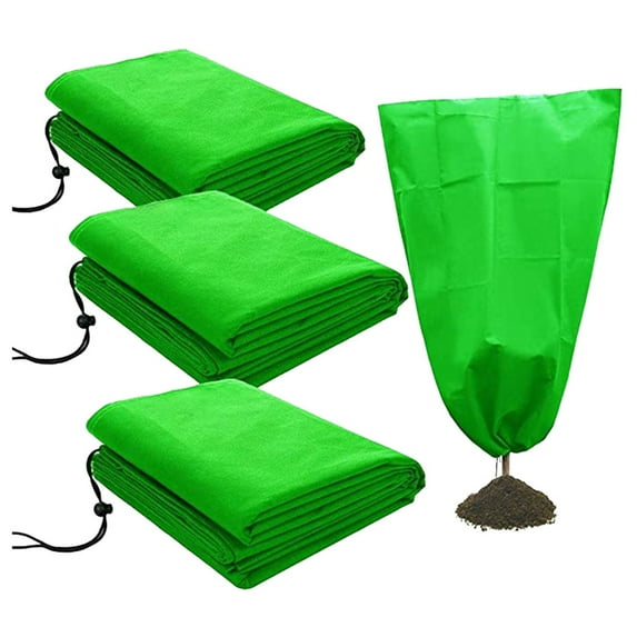 Frost Covers with Drawstring - Protect from Frost, Thickened Non - woven Fabric, Breathable