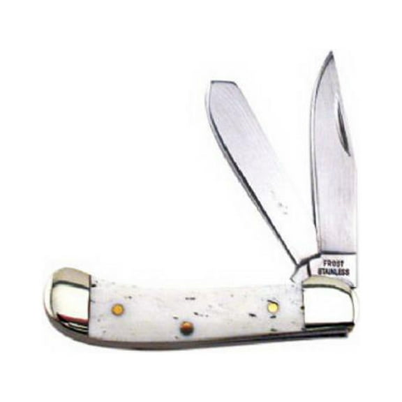 Frost Cutlery 15-191CBB Baby Saddlehorn Pocket Knife, Chestnut, 2-Blade - Quantity 12