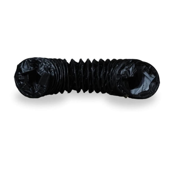 Frost Fighter 20In X 25' High Temperature Black Duct Hose With Belt Cuff Attachment