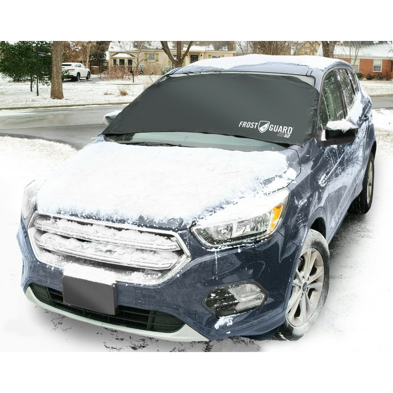 Frost Guard Go Windshield Cover for Snow and Ice, One Size, Security  Panels, 61x32 inches, Black 