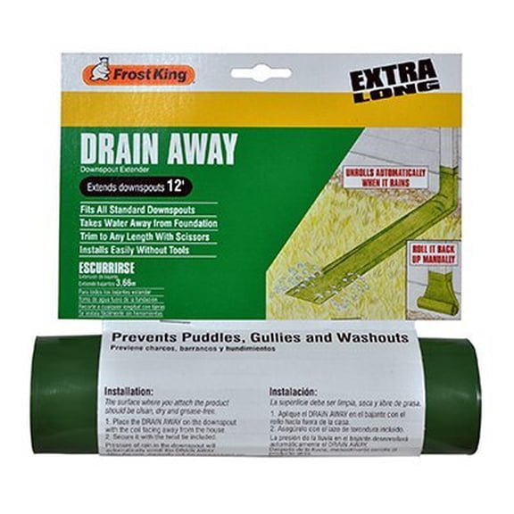 Frost King Automatic Drain Away - Poly A - 144 in H x 7.2 in W x 6.2 in L, Green