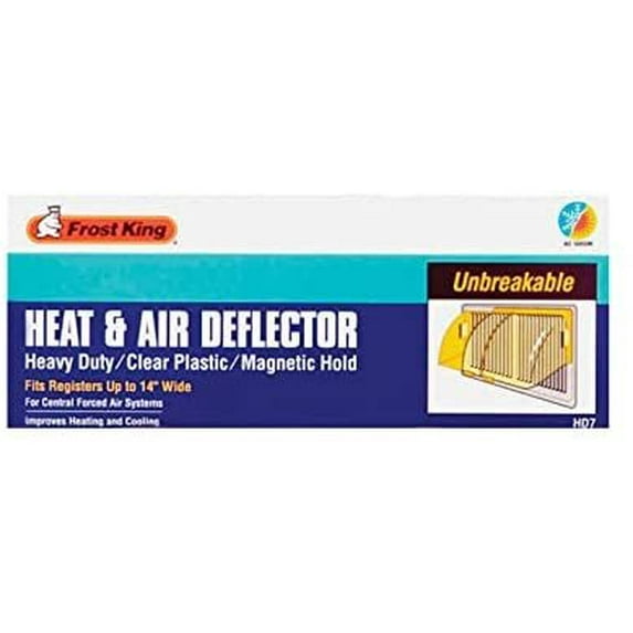 Frost King 6-5/8 in. H x 9-1/4 in. W 1-Way Clear Plastic Air Deflector - Case of: 12;