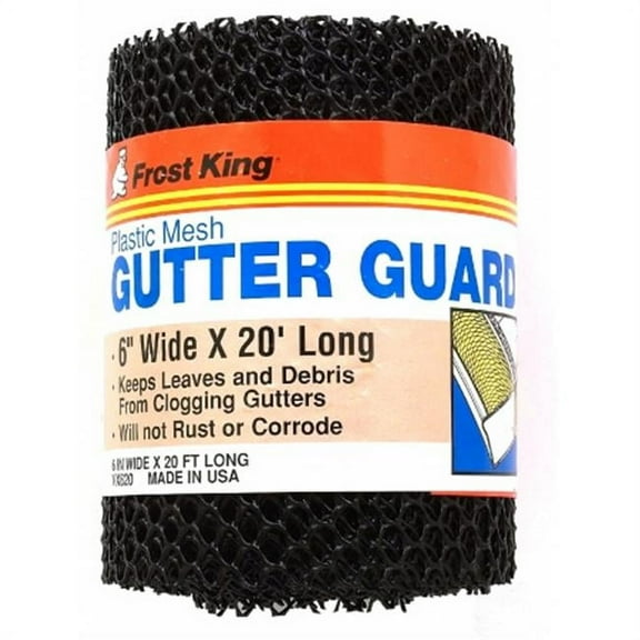 Frost King 6in. X 20ft. Black Plastic Mesh Gutter Guard
