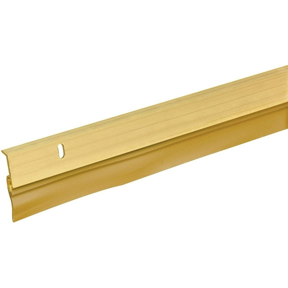 Frost King A58/36H Premium Aluminum And Vinyl Door Sweep 1-5/8-Inch by 36-Inches, Gold