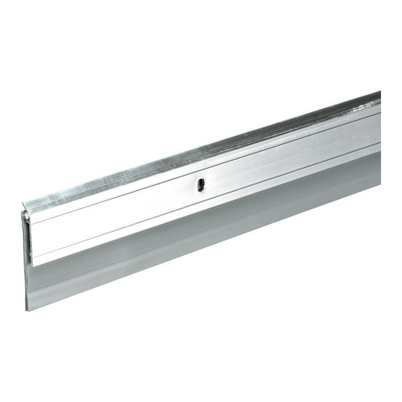 Frost King A62/36H Premium Extra Wide Aluminum and Vinyl Door Sweep, Brushed Chrome, 2" X 36"