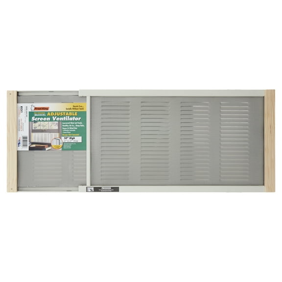 Frost King AWS1207 WB Marvin Ventilator with Screen, 10" high with Wood Frame, Fits Windows 21" - 37" Wide