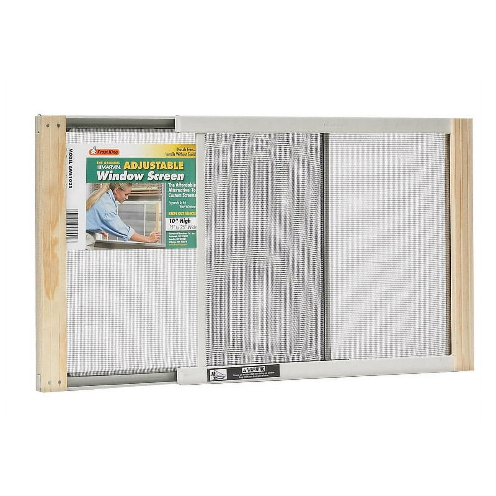 Frost King Adjustable Window Screen with Metal Rails and Sturdy Corners ...