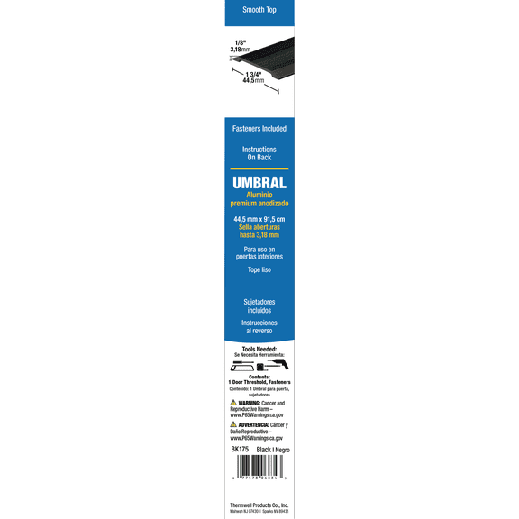 Frost King Aluminum Threshold - Pack of 4  Residential Use, Standard Application