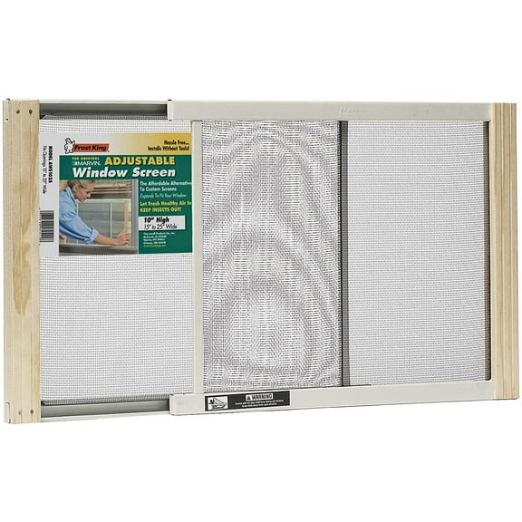 Frost King Available WB Marvin AWS1025 Adjustable Window Screen, 10in High x Fits 15-25in Wide