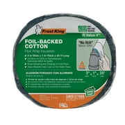 Frost King  CF42X Foil Backed No Itch Natural Cotton Pipe Wrap, Cotton, 3 high x 1 x 25 long