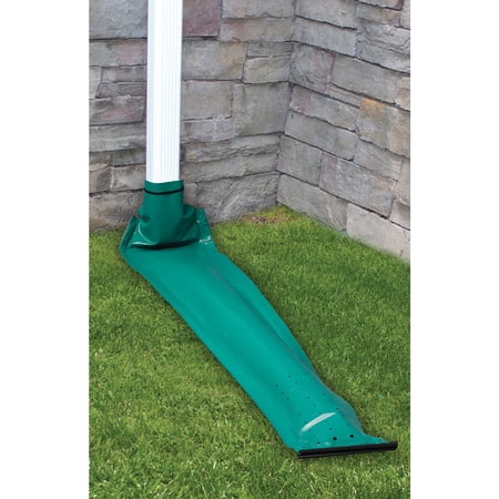 Frost King DE46 46" x 8.5" Green Automativ Roll Up Downspout Extender - Quantity 2 — Residential Use, Standard Application