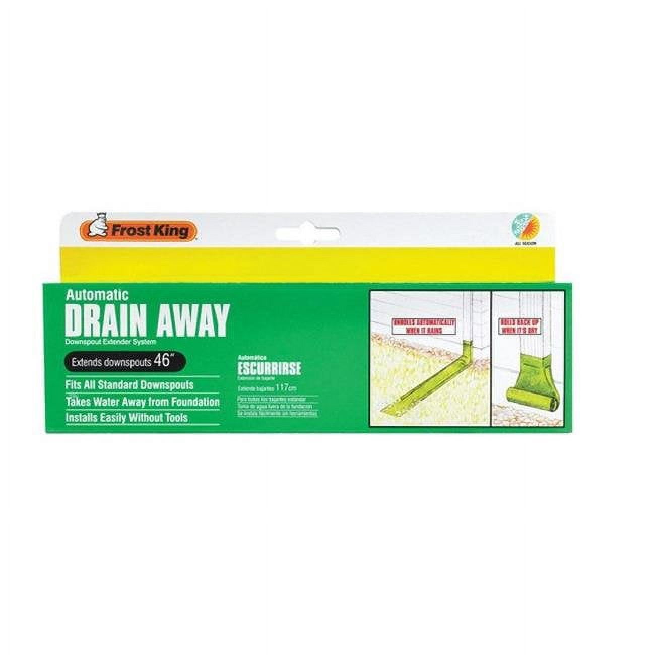 Frost King Drain Away 0.1 in. H X 9 in. W X 46 in. L Green Vinyl