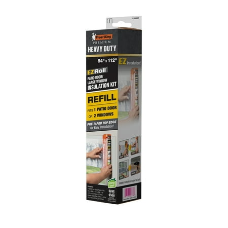 Frost King® EZ86RF EZ Roll Refill Heavy Duty Patio Door Shrink Kit - Polyolefin, 84" x 112"