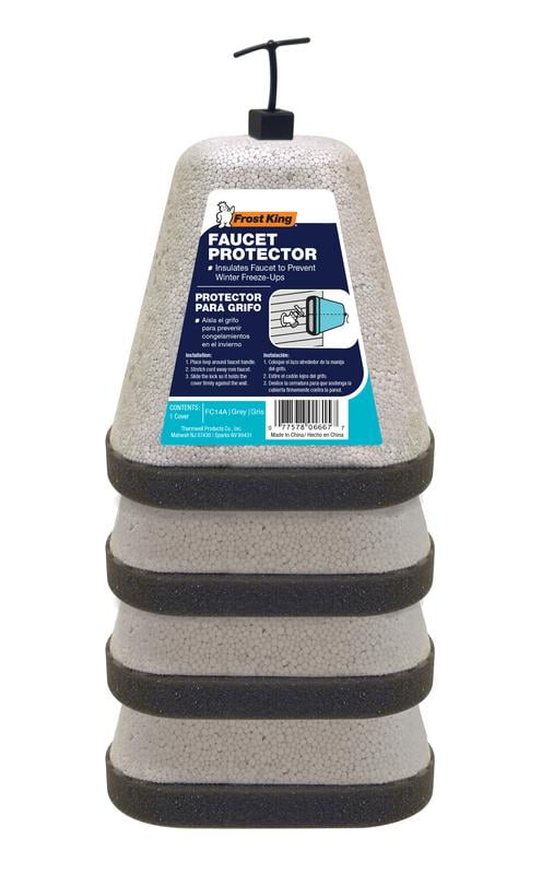 Protecteur de robinet extérieur Frost King polystyrène gris FC1C