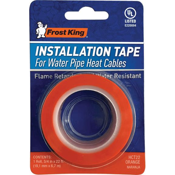 Frost King Freeze Free Heating Cable Tape - Single Pack  Indoor & Outdoor Use, NEC-Compliant