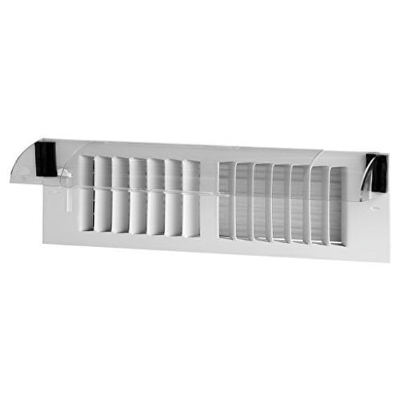 Frost King HD5 Heat Deflector, Multi-Purpose, Clear Plastic with Magnetic Hold for Central Forced Air Systems, Adjustable 10" to 14"
