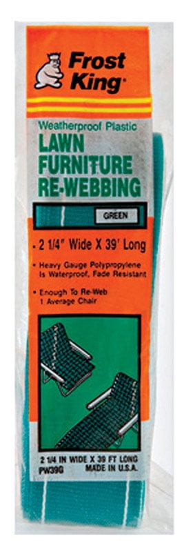 Frost King Green 39 Ft. Outdoor Chair Webbing - Kenyon Noble Lumber &  Hardware