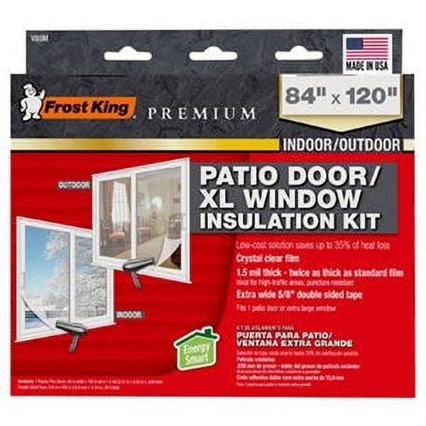 Frost King Patio Door Insulation Kit, HeavyDuty, 84 x 120In. 1 Pack