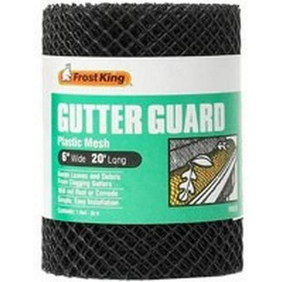 Frost King Plastic Gutter Guard Roof Gutter Accessories, 20 inches, 6 inches
