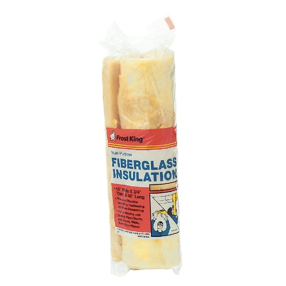 Frost King SP1 Multi-Purpose Fiberglass Insulation Roll, 16" W x 3/4" T x 48" L